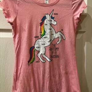 Justice Pink Unicorn Graphic Tee